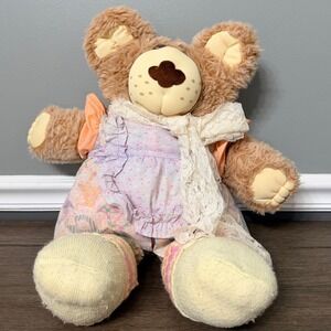 Vintage 1985 Furskins Hattie Plush Teddy Bear Stuffed Animal 22" Xavier Roberts